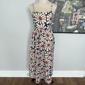 Mata Traders Blue Floral Midi Sundress L